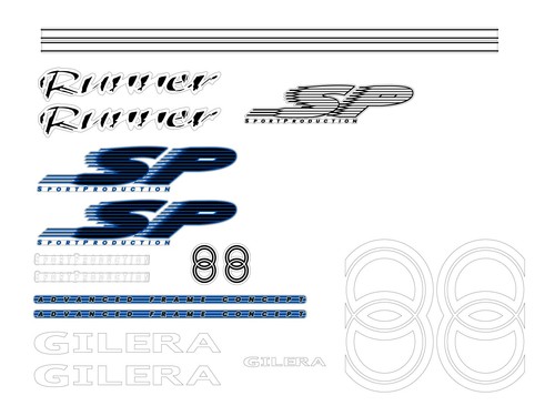 Kit adesivi scooter gilera - kit,