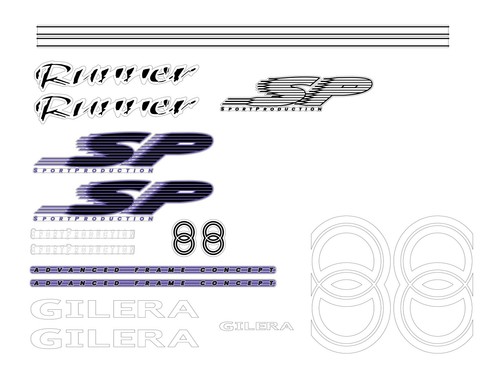 Kit adesivi scooter gilera - adesivi,